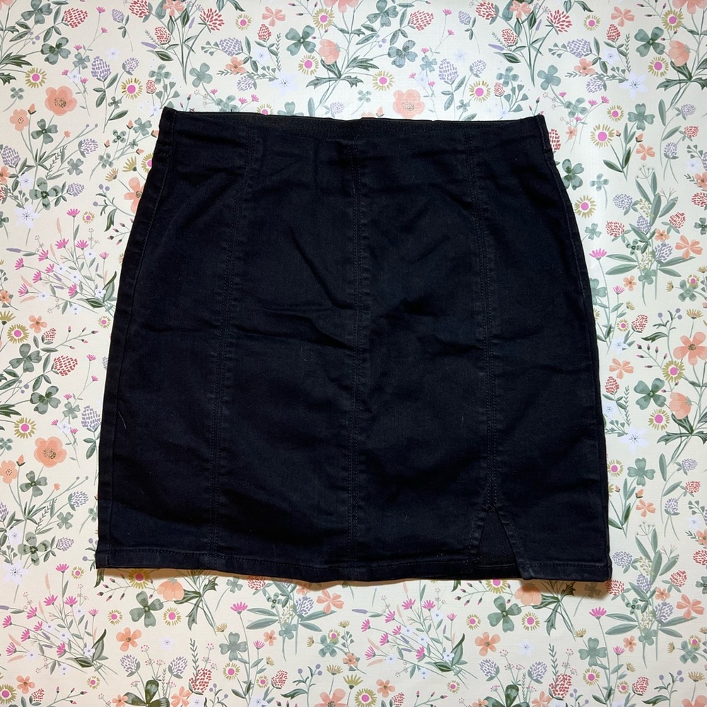 Free People Black Short Skirt